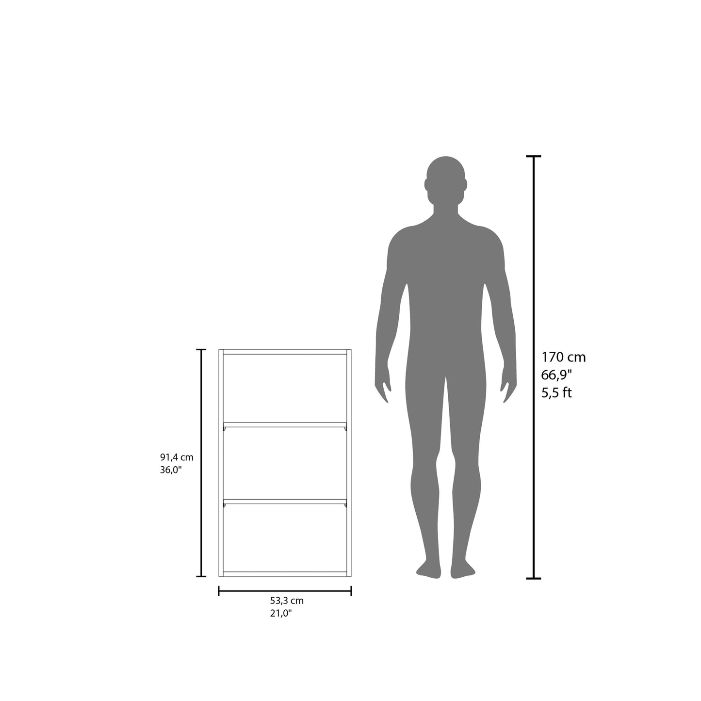Wenge Wall Mounted Cabinets 3-4 Shelves