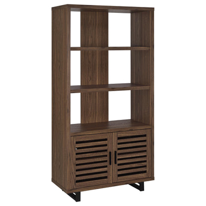 Rodger Walnut 3-Shelf Bookcase - Storage & Style