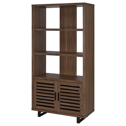 Rodger Walnut 3-Shelf Bookcase - Storage & Style