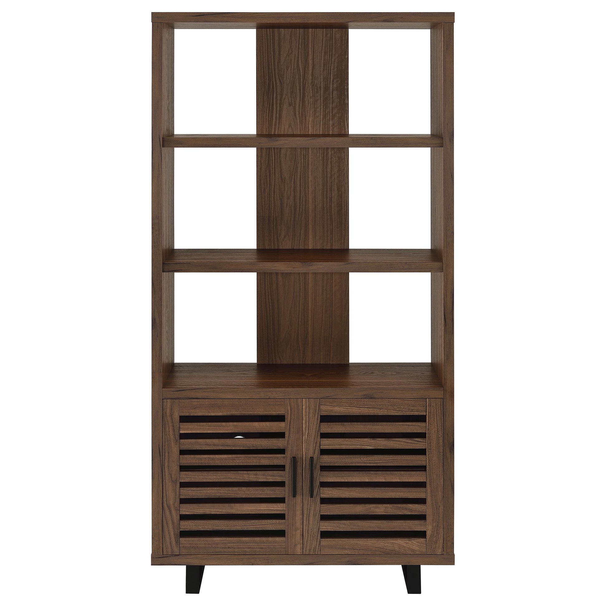 Rodger Walnut 3-Shelf Bookcase - Storage & Style