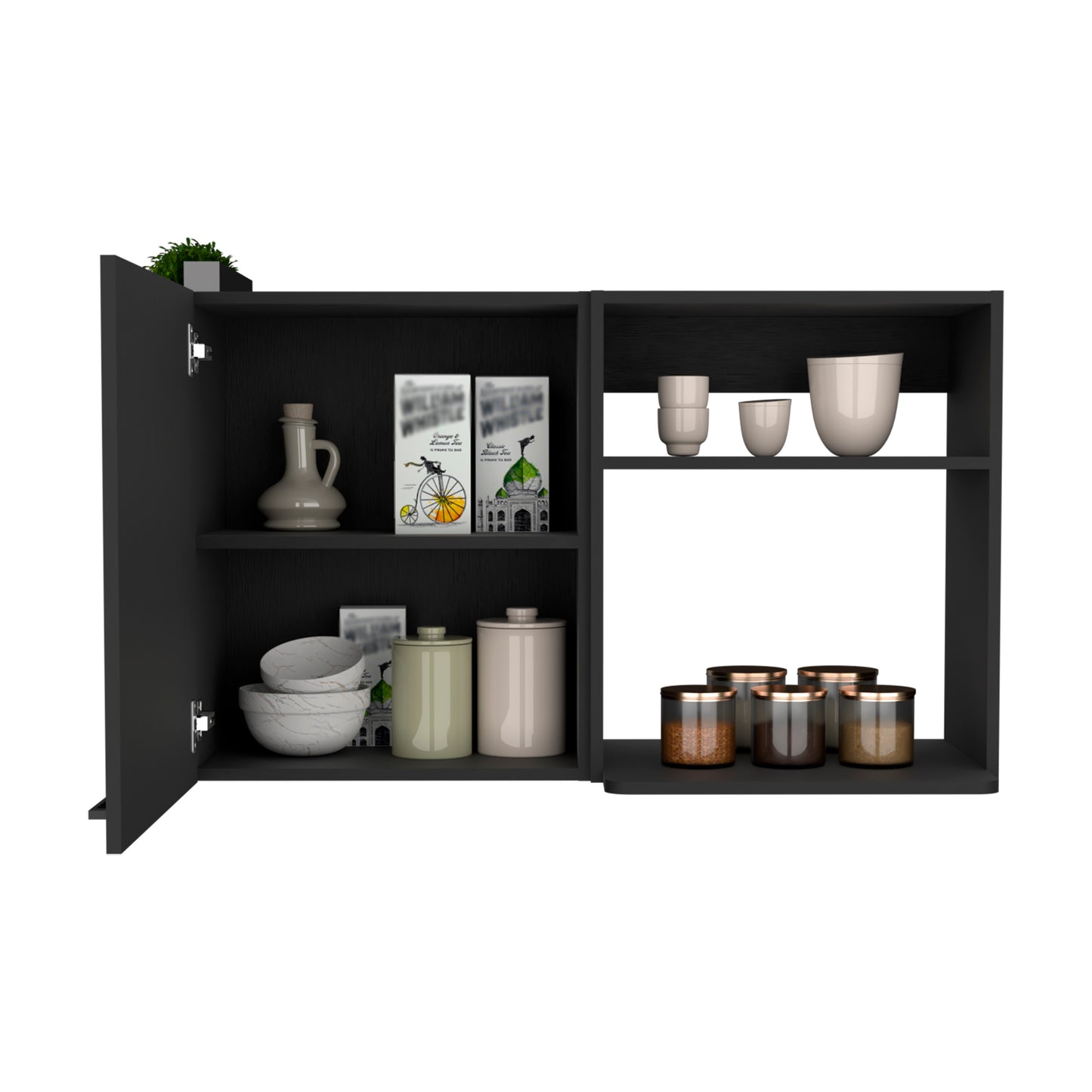 Multicolor 3-4 Shelf Corner Kitchen Cabinet