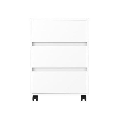 White 3-Drawer Filing Cabinet - 18" W x 17.8" D x 17.8" H for Living Room
