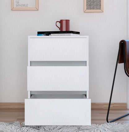 White 3-Drawer Filing Cabinet - 18" W x 17.8" D x 17.8" H for Living Room