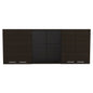 Black Particle Board Wall Cabinet with Glass for Bedroom Storage for Living Room
