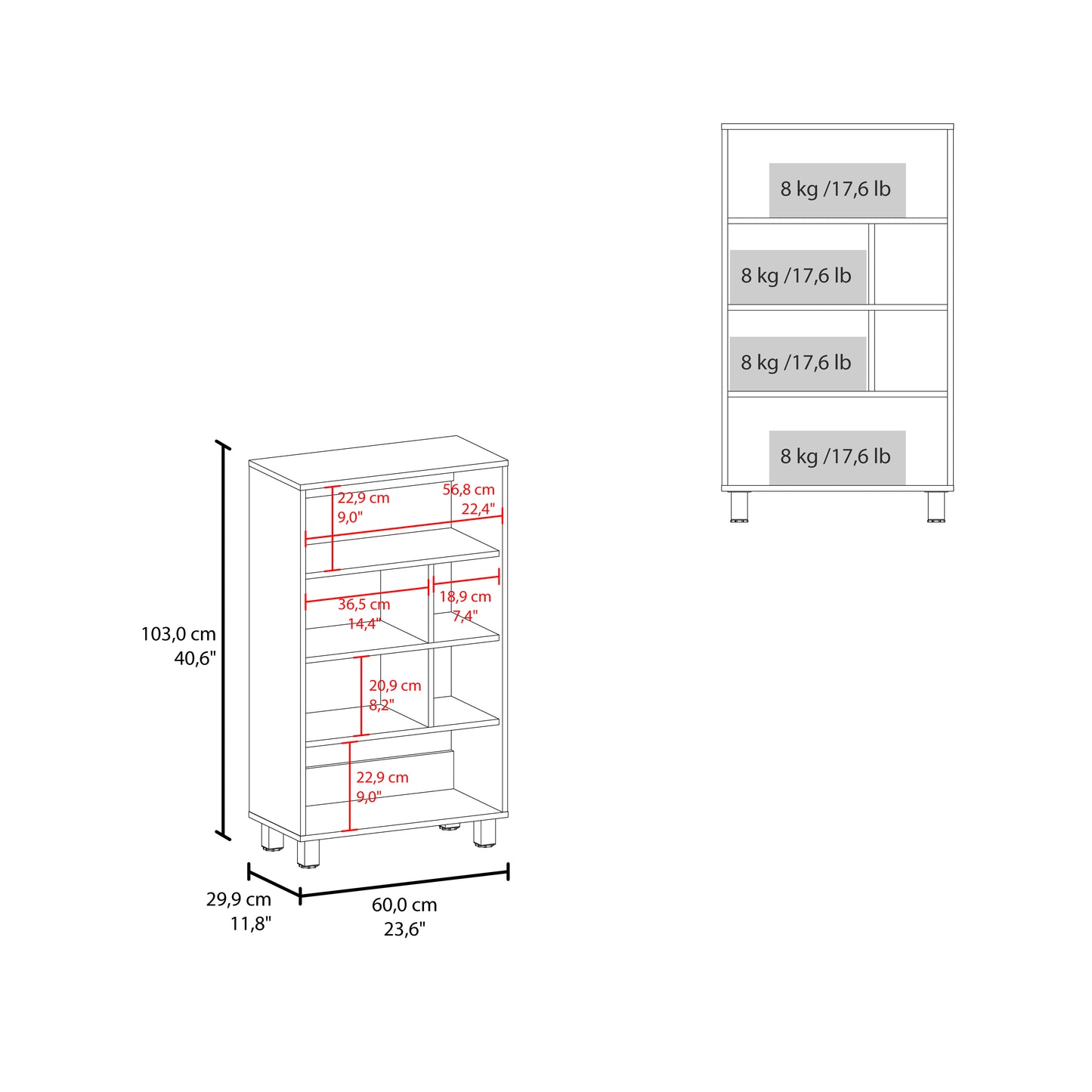 White Particle Board Storage Cabinet for Modern Living Spaces for Living Room