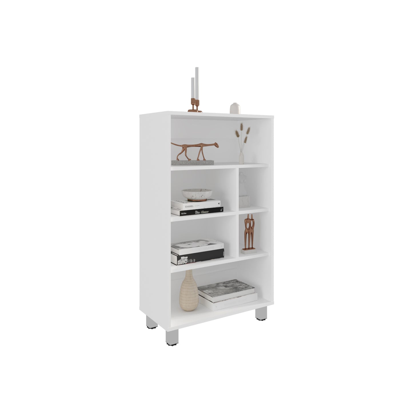 White Particle Board Storage Cabinet for Modern Living Spaces for Living Room