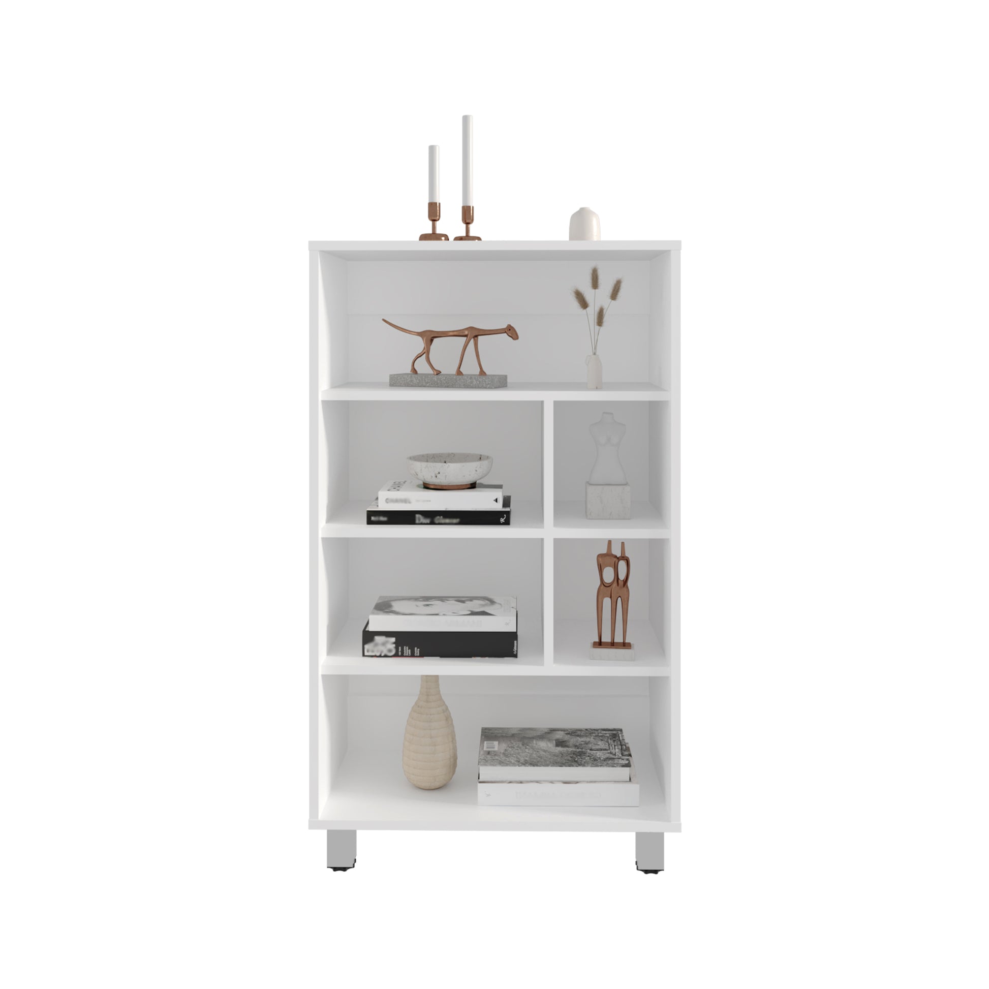 White Particle Board Storage Cabinet for Modern Living Spaces for Living Room