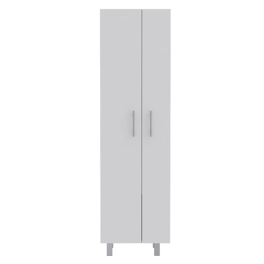 Living Room White Freestanding Particle Board Cabinet for Kitchen Cleaning Storage