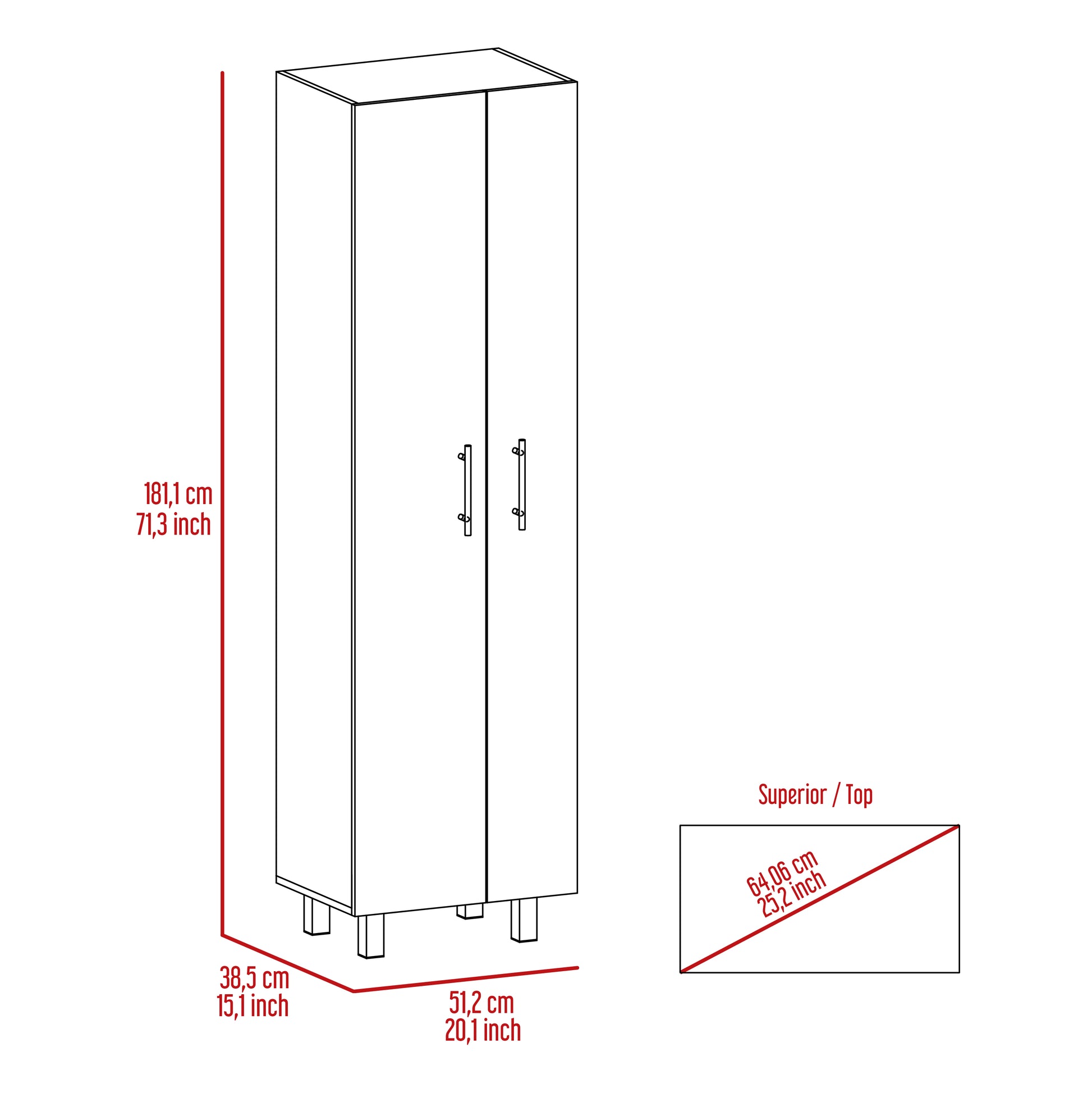 Living Room White Freestanding Particle Board Cabinet for Kitchen Cleaning Storage