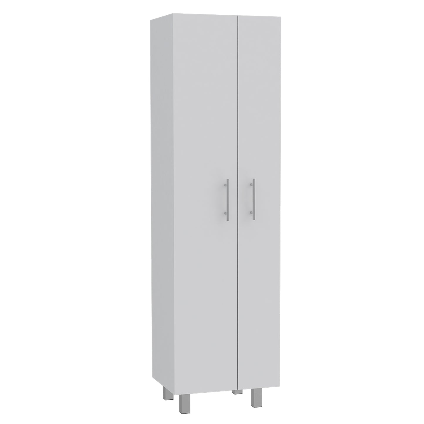 Living Room White Freestanding Particle Board Cabinet for Kitchen Cleaning Storage