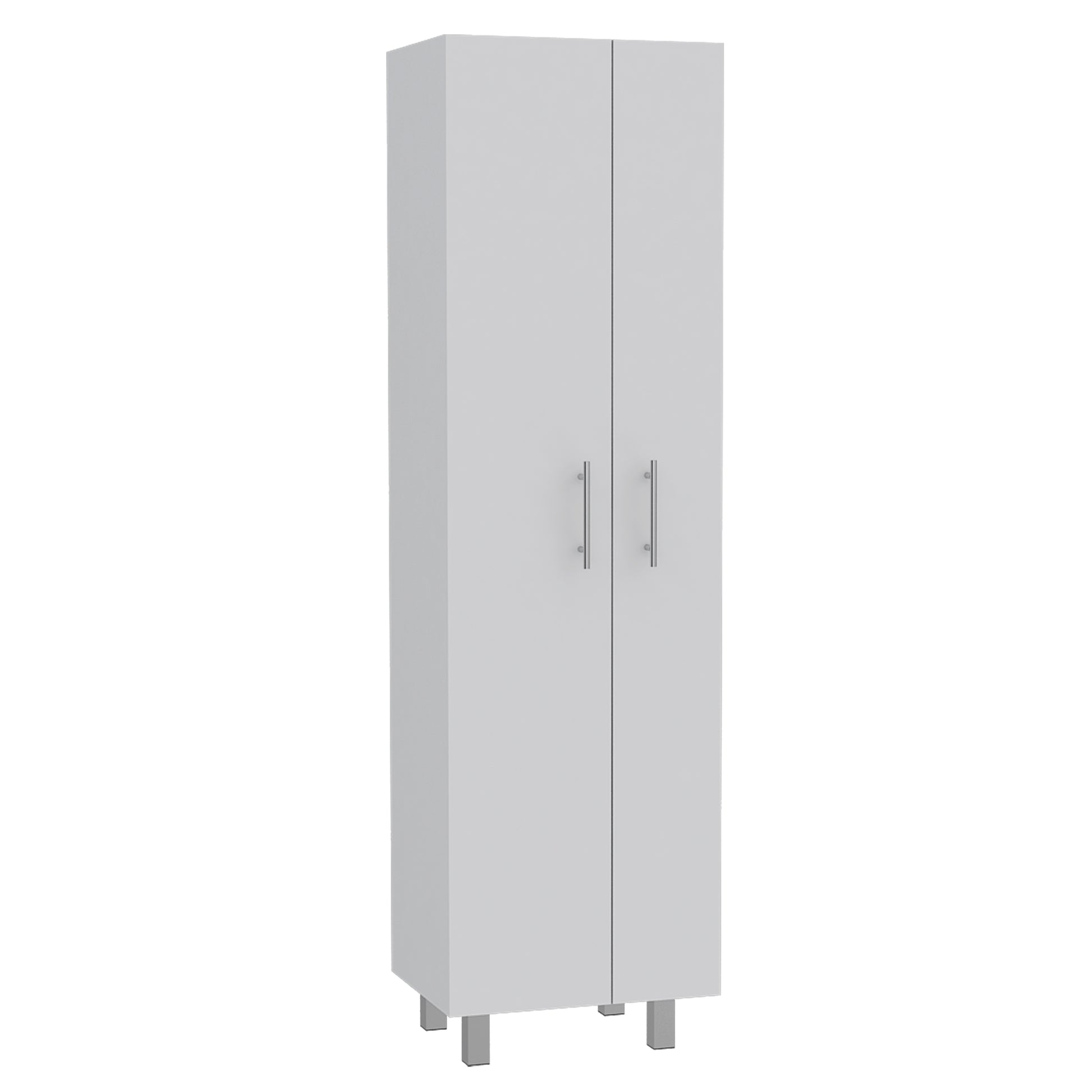 Living Room White Freestanding Particle Board Cabinet for Kitchen Cleaning Storage