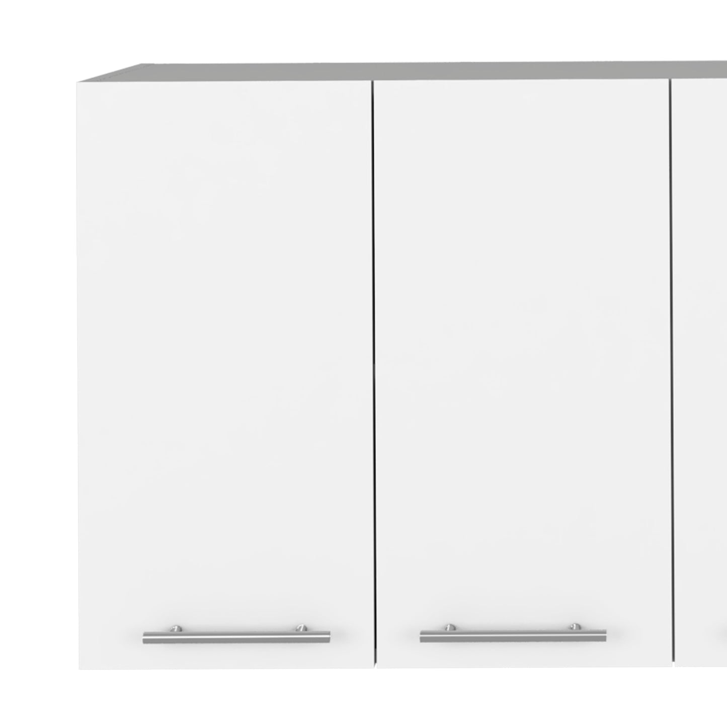 White Four Door Wall Mounted Cabinet - 47.2" W x 23.6" H