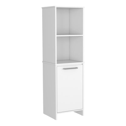 White Particle Board Bedroom Cabinet - 2 Shelves for Living Room