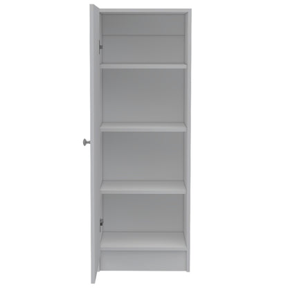 White Pantry Cabinet - 12.3" W x 16.9" D x 47.4" H
