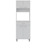 White Pantry Cabinet with Two Doors & Shelves