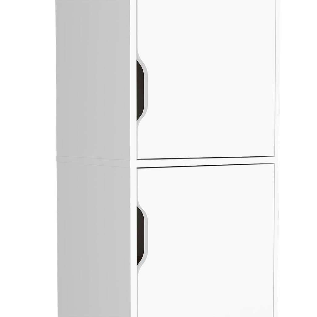 Light Oak Kitchen Pantry Cabinet - 15.7 x 17.7 x 59.3", Four Shelves