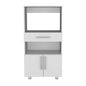 White Kitchen Cabinet Storage - 16.5"W x 24.4"D x 48"H