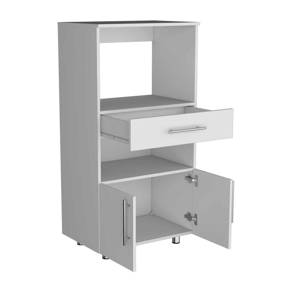 White Kitchen Cabinet Storage - 16.5"W x 24.4"D x 48"H