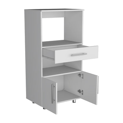 White Kitchen Cabinet Storage - 16.5"W x 24.4"D x 48"H