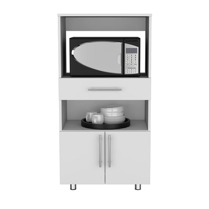 White Kitchen Cabinet Storage - 16.5"W x 24.4"D x 48"H