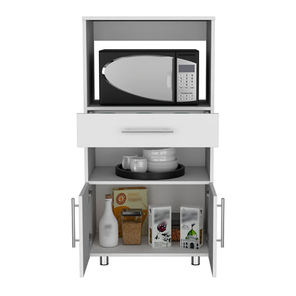 White Kitchen Cabinet Storage - 16.5"W x 24.4"D x 48"H