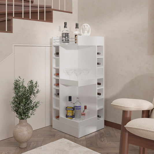 Glen Lyon Bar Cabinet, Living Room, White