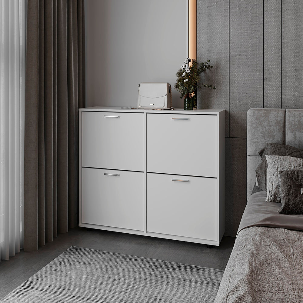 Deming Shoe Rack, Bedroom, White