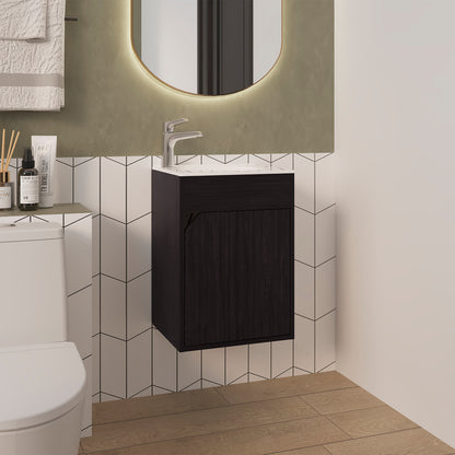 Hudson Vanity Sink, Bathroom, Black