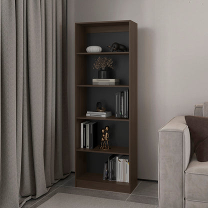 Bookcase 4-Shelves Benzoni, Office, Stained Walnut