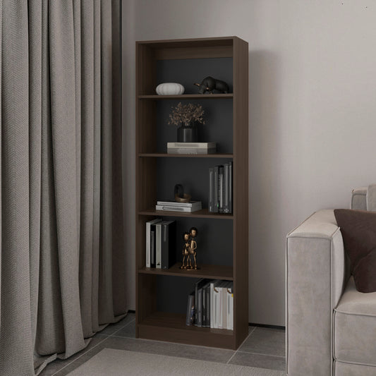 Bookcase 4-Shelves Benzoni, Office, Stained Walnut