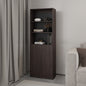 Bookcase Dual-Door Benzoni, Office, Stained Walnut