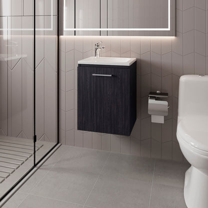 Summit Vanity Sink, Black, Bathroom