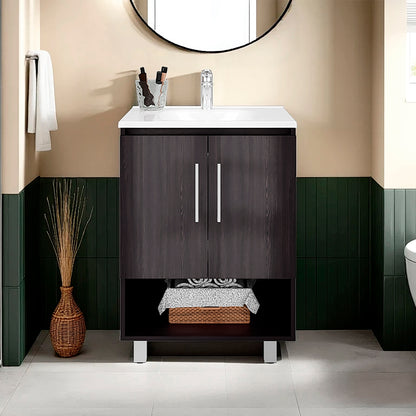 Conrad Bathroom Vanity Kronos Wengue,Black, for Bathroom