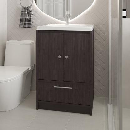 Merida Madison Bathroom Vanity 60 Kronos,Black, for Bathroom