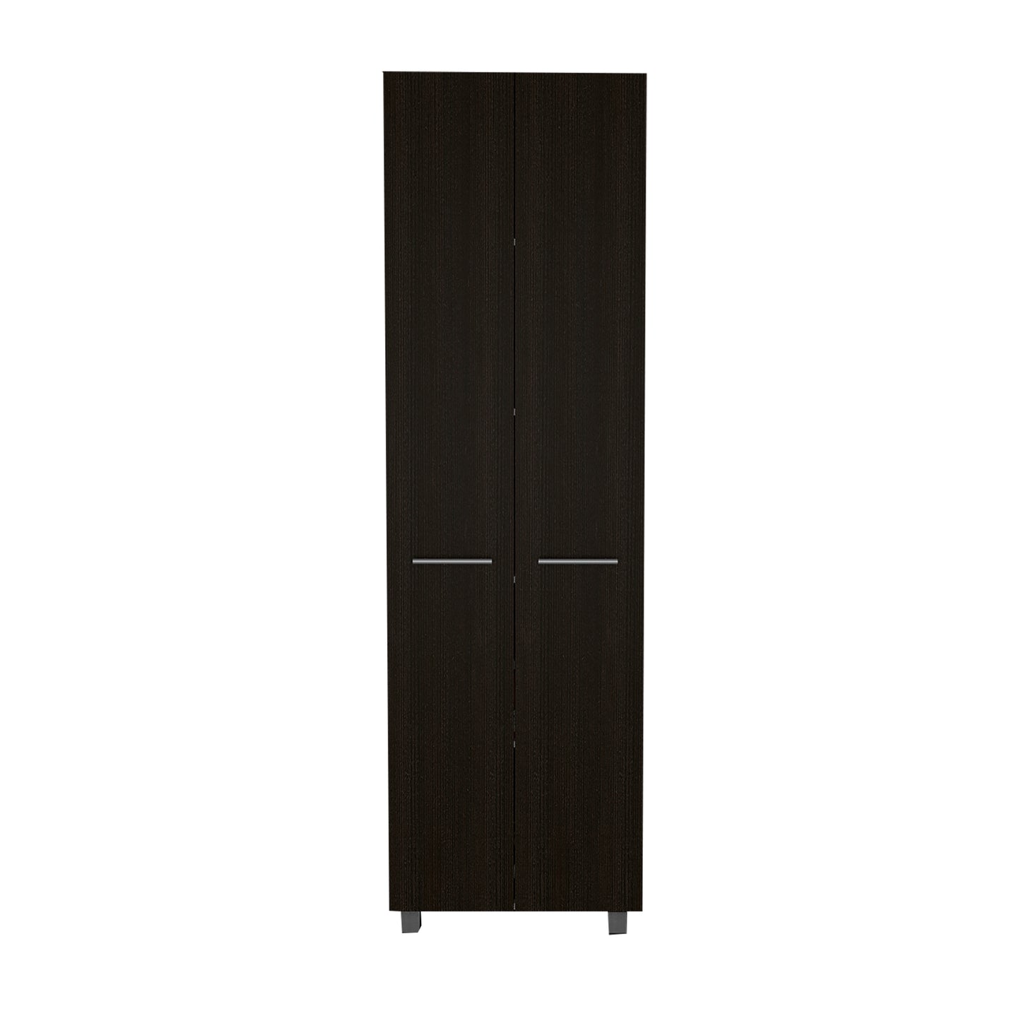 78" Black Storage Cabinet with Shelves for Living Room