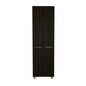 78" Black Storage Cabinet with Shelves for Living Room