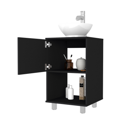 Black Particle Board Bathroom Vanity Cabinet for Bathroom Renovation