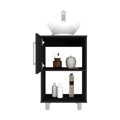 Black Particle Board Bathroom Vanity Cabinet for Bathroom Renovation