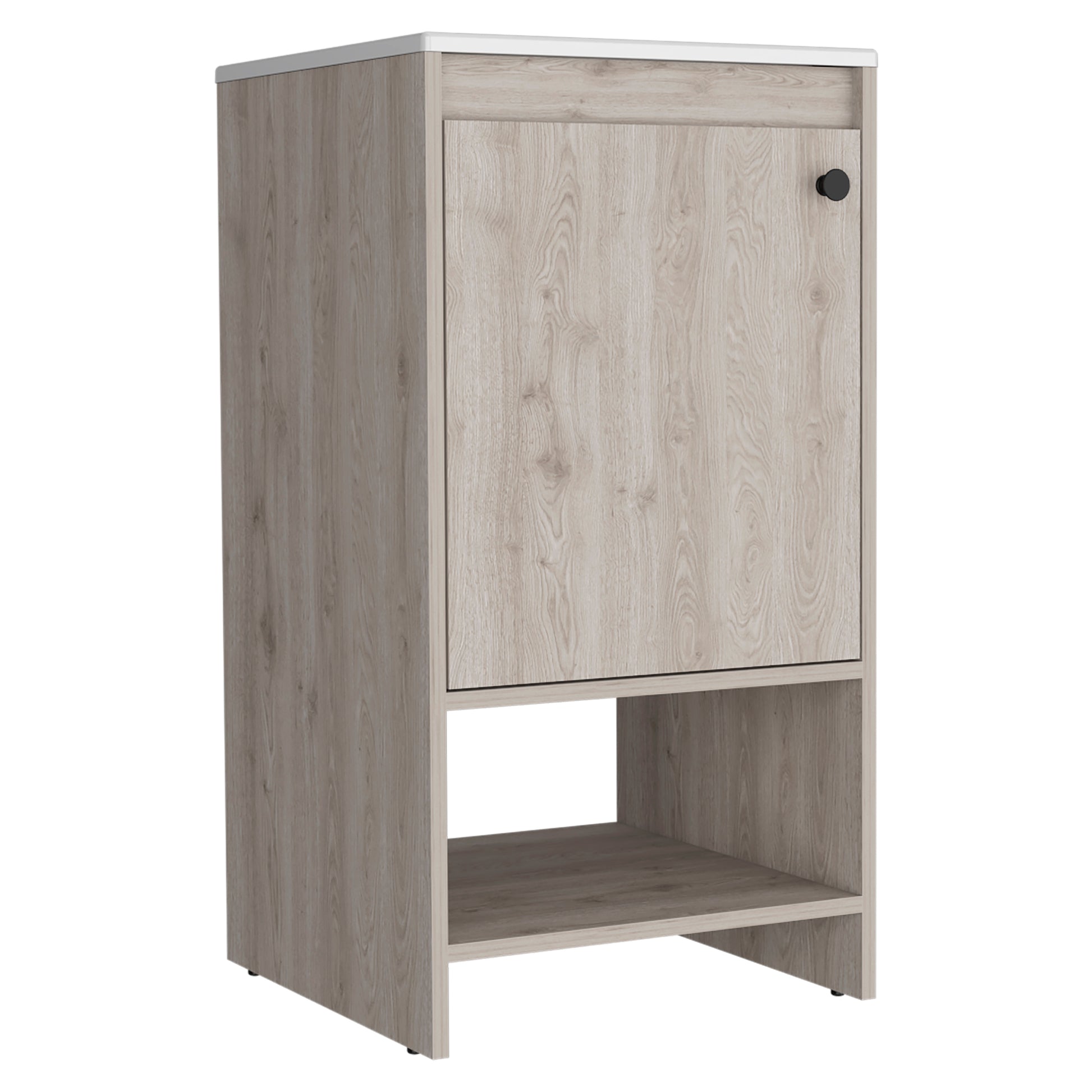 Light Gray Bathroom Vanity - 17.7" W x 17.7" D