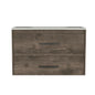 Wall Mounted Bathroom Vanity Alma, Bathroom, Dark Brown / White