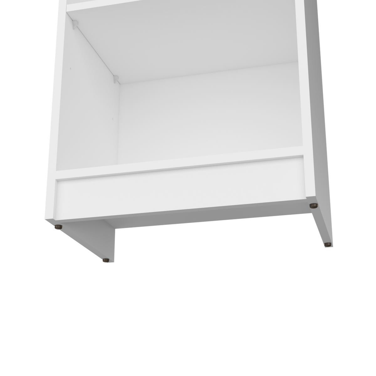 White Pine Bookshelf - Compact 5 Shelf Display Unit for Living Room
