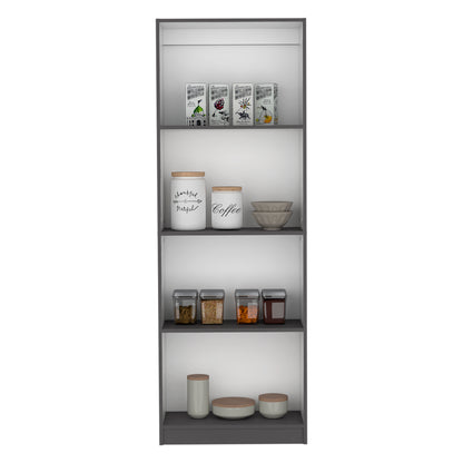 Multicolor Engineered Wood Bookcase - 71.1" Tall for Living Room