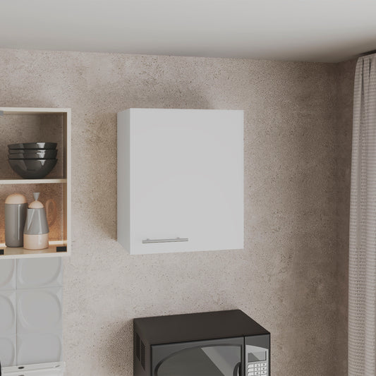Wall Cabinet 23.6" H, with 1 Door and 2 Shelves, White