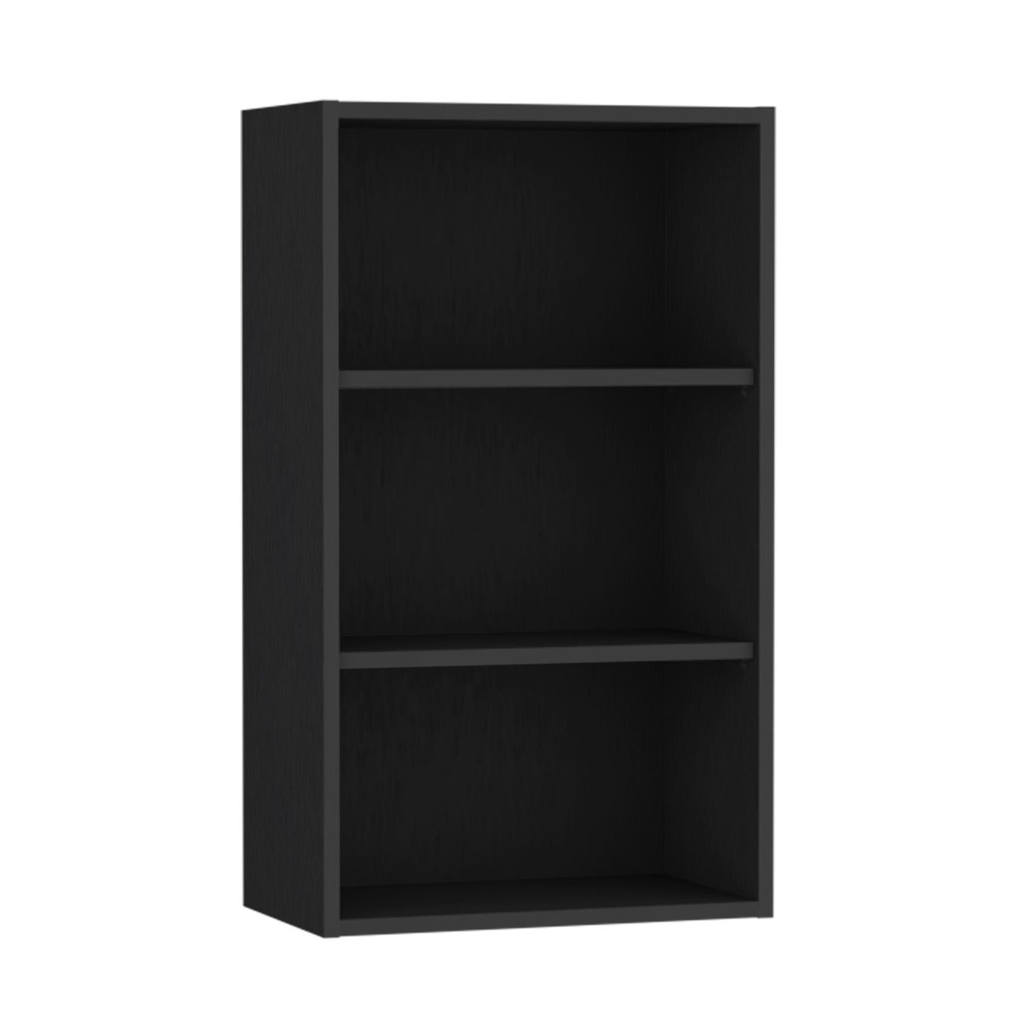 Black Kitchen Wall Cabinet - 36 Inch Storage for Living Room