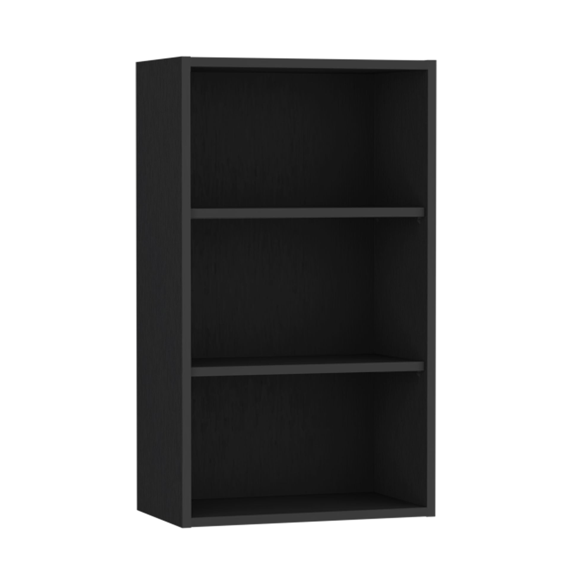Black Kitchen Wall Cabinet - 36 Inch Storage for Living Room