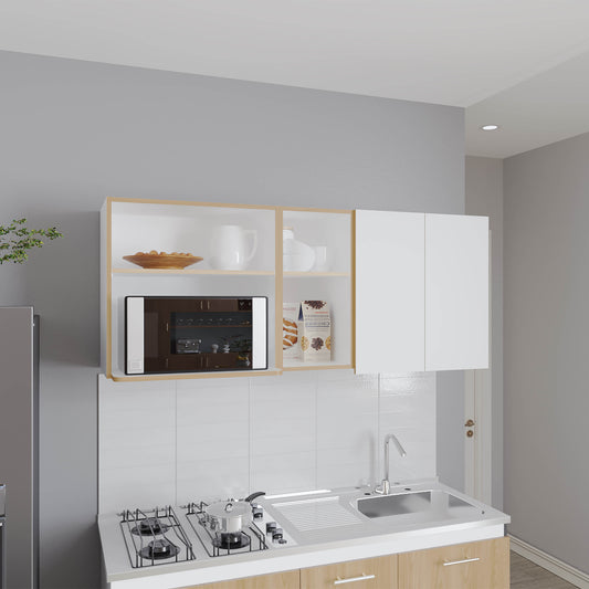 Wall Cabinet, 2 Doors, 4 Shelves
