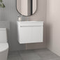 Bathroom Vanity with Sink, 2 Doors, 2 Shelves