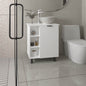 Vanity Sink with Sink, 1 Door, 4 Legs, 5 Shelves, White