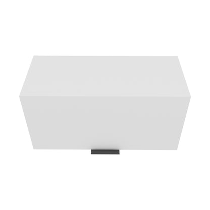 White Engineered Wood Wall Cabinet - 20" Wide for Living Room