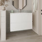 Bathroom Vanity, 2 Drawers, White